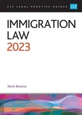 Cover: Immigration Law 2023 - The University of Law Publishing Limited