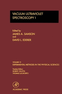 Enlarge image Cover: Vacuum Ultraviolet Spectroscopy I - Academic Press