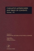 Cover: Cumulative Author Index and Tables of Contents Volumes1-32 - Academic Press