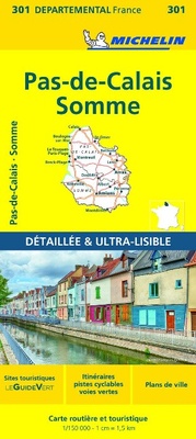 Abbildung von: Pas-de-Calais, Somme - Michelin Local Map 301 - Michelin Editions des Voyages