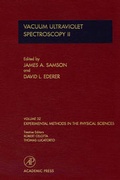 Cover: Vacuum Ultraviolet Spectroscopy II: Volume 32 - Academic Press