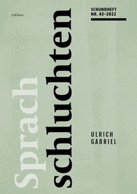 Enlarge image Cover: SPRACHSCHLUCHTEN - unartproduktion