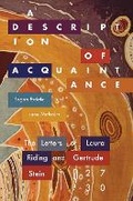 Cover: A Description of Acquaintance - University of New Mexico Press