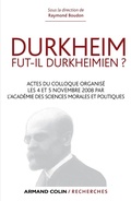 Cover: Durkheim fut-il durkheimien ? - Armand Colin