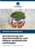 Cover: Anerkennung des Sozialverhaltens und hoehere akademische Leistungen - Verlag Unser Wissen