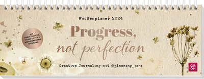 Abbildung von: Progress, not perfection - Wochenplaner 2024 - Groh
