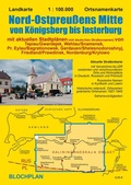Cover: Landkarte Nord-Ostpreu&szlig;ens Mitte von K&ouml;nigsberg bis Insterburg - BLOCHPLAN