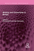 Cover: Writing and Censorship in Britain - Routledge