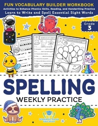 Enlarge image Cover: Spelling Weekly Practice for 3rd Grade - Scholastic Panda Education