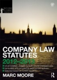 Abbildung von: Company Law Statutes 2012-2013 - Routledge