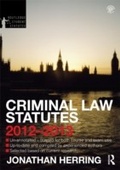 Cover: Criminal Law Statutes 2012-2013 - Routledge