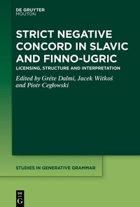 Abbildung von: Strict Negative Concord in Slavic and Finno-Ugric - De Gruyter Mouton