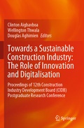 Cover: Towards a Sustainable Construction Industry: The Role of Innovation and Digitalisation - Springer
