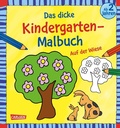 Cover: Ausmalbilder f&uuml;r Kita-Kinder: Das dicke Kindergarten-Malbuch: Auf der Wiese - Carlsen