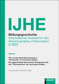Abbildung von: IJHE Bildungsgeschichte - Verlag Julius Klinkhardt GmbH & Co. KG