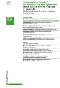 Abbildung von: SZRKG 2022 Vol. 116 - Schwabe Verlagsgruppe AG Schwabe Verlag