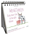 Cover: Wegetarier essn nur Tire di im Weg stehn - Postkartenkalender 2024 - Lappan