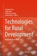 Cover: Technologies for Rural Development - Springer