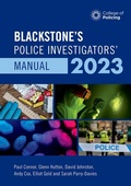 Bild: Blackstone's Police Investigators Manual and Workbook 2023 - Oxford University Press