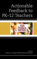 Cover: Actionable Feedback to PK-12 Teachers - Rowman & Littlefield Publishers