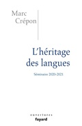 Cover: L'h&eacute;ritage des langues - Fayard