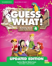 Enlarge image Cover: Guess What! Level 4 Activity Book with Digital Pack and Home Booklet Special Edition for Spain Updated - Cambridge University Press