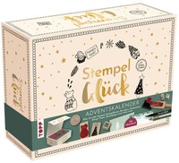 Abbildung von: Adventskalender Stempel-Glück. Mehr als 24 Stempel, Anleitungsbuch und Zubehör - Frech