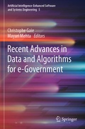 Cover: Recent Advances in Data and Algorithms for e-Government - Springer