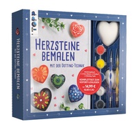 Abbildung von: Kreativ-Set Herz-Steine bemalen mit der Dotting-Technik - Frech