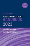 Bild: Blackstone's Magistrates' Court Handbook 2023 and Blackstone's Youths in the Criminal Courts (October 2018 edition) Pack - Oxford University Press