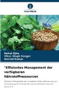 Cover: "Effizientes Management der verfuegbaren Naehrstoffressourcen - Verlag Unser Wissen