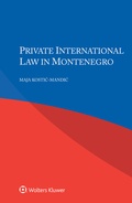 Cover: Private International Law in Montenegro - Kluwer Law International