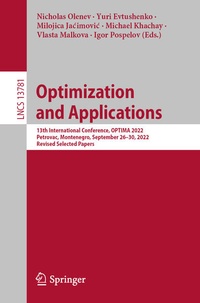 Enlarge image Cover: Optimization and Applications - Springer