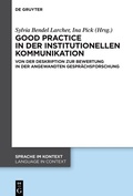 Cover: Good practice in der institutionellen Kommunikation - De Gruyter