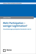 Cover: Mehr Partizipation - weniger Legitimation? - Nomos