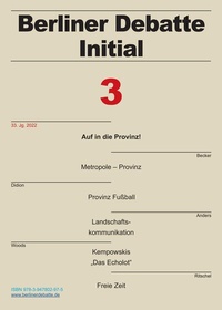 Enlarge image Cover: Auf in die Provinz! - WeltTrends
