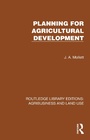 Cover: Planning for Agricultural Development - Routledge