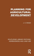 Cover: Planning for Agricultural Development - Routledge