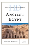 Cover: Historical Dictionary of Ancient Egypt - Rowman & Littlefield Publishers