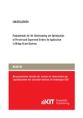 Cover: Fundamentals for the Dimensioning and Optimization of Prestressed Segmented Girders for Application in Bridge Crane Systems - KIT Scientific Publishing