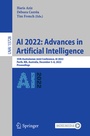 Cover: AI 2022: Advances in Artificial Intelligence - Springer