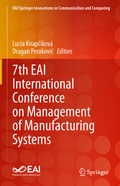 Cover: 7th EAI International Conference on Management of Manufacturing Systems - Springer