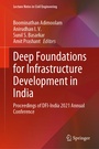 Cover: Deep Foundations for Infrastructure Development in India - Springer