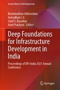 Cover: Deep Foundations for Infrastructure Development in India - Springer