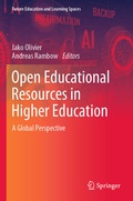 Cover: Open Educational Resources in Higher Education - Springer