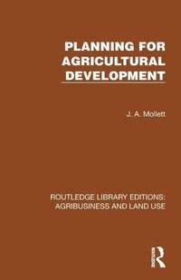 Enlarge image Cover: Planning for Agricultural Development - Routledge