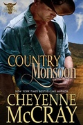 Cover: Country Monsoon (King Creek Cowboys, #5) - Cheyenne McCray LLC