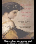 Cover: Reading Early Modern Women - Routledge