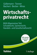 Abbildung von: Wirtschaftsprivatrecht - Vahlen