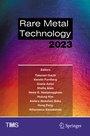 Cover: Rare Metal Technology 2023 - Springer